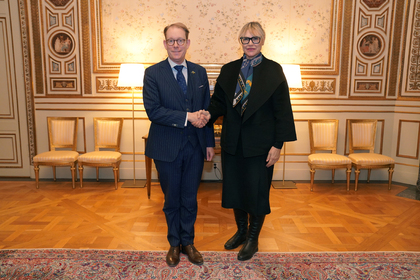 Посланик Стойчева-Етрополски се срещна с министъра на външните работи на Кралство Швеция Тобиас Билстрьом